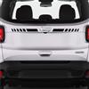 Generico Kit Adesivi strisce stripe striscia posteriore dietro portellone 4x4 stella Fuoristrada Jee Renegade auto Decal c.2305 (070 Nero)