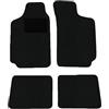 Alpha-Tex Produktions- und Handels GmbH Tappetini adatti per Renault 19 Tipo L53, 853, D53 (Costruzione 1988-2001), Classic nero | 4 pz. | Bordo rosso