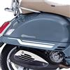 Generico Kit 2 adesivi fasce bande compatibili con PIAGGIO VESPA GTV 300 GTS 300 GTV250 GTV125 scegli colore Cod.1996 (010 Bianco)