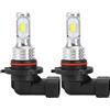 Kuuleyn Fendinebbia per guida auto 2 pezzi H10 9145 80W 8000K Lampadina fendinebbia a LED bianca 12-24V Sostituzione universale 3200LM/coppia, 1600LM/ciascuna lampadina
