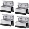Melivarone Set di 4 supporti per portapacchi da tetto, in acciaio inox 304, per pannello solare e box da tetto, compatibili con Ducato, Boxer, Jumper, ProMaster, supporto per box da tetto senza