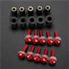 CFSJRXZ Kit Pezzi Vite Moto Bulloni Per Parabrezza Moto Per SH125 SH150 SH300 SH350 SH 125 150 300 350 2004-2024 Kit Dadi E Viti Per Carrozzeria Da 5 Mm Bulloni Fissaggio Carrozzeria(Rosso)