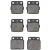 MEXITAL Pastiglie freno Semi-metallico Anteriori + Posteriore per Kawasaki KFX 400 (KSF 400 A) (03-06) Suzuki LT-Z 400 K/Z/L Ouadsport (03-13)