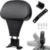 Benlari Schienale pilota pilota staccabile, regolabile, plug-in Rider Backrast Fit per Harley Davidson Touring Road Glide Electra Glide Street Glide Road King CVO 1988-2024, nero