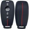 LINGXIYA Cover per chiave auto, in silicone, per Merced-ES Benz | per Benz Class A B C E G S M R V CLA CLE CLS GLA GLC GLE GLK