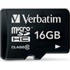 Verbatim Premium 16 GB MicroSDHC Classe 10