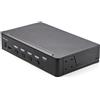 StarTech.com KVM Switch HDMI a 4 porte - Monitor singolo 4K 60Hz Ultra HD HDR - Switch KVM HDMI 2.0 per PC con 2 porte USB 3.0
