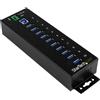 StarTech.com HUB Industriale USB 3.0 a 10 porte - Perno e concentratore USB 3.0 con ESD e protezione da sovratensioni