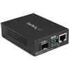StarTech.com Convertitore multimediale Gigabit Ethernet a Fibra con slot SFP aperto 10/100/1000