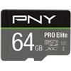 PNY PRO Elite 64 GB MicroSDXC UHS-I Classe 10