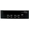 StarTech.com Switch KVM doppio monitor VGA DVI 4 porte USB con audio e hub USB 2.0