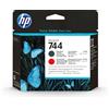 HP Testina di stampa nero opaco/rosso cromatico DesignJet 744