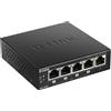 D-Link DGS-1005P/E switch di rete Non gestito Gigabit Ethernet (10/100/1000) Supporto Power over Ethernet (PoE) Nero
