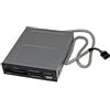 StarTech.com Lettore per schede di memoria multimediali USB 2.0 22 in 1 alloggiamento frontale 3,5'' - colore nero