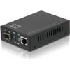 LevelOne GVT-2000 convertitore multimediale di rete 1000 Mbit/s Modalità multipla Nero