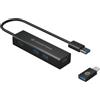 Conceptronic HUBBIES06B hub di interfaccia USB 3.2 Gen 1 (3.1 Gen 1) Type-A 5000 Mbit/s Nero