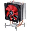 Xilence I402 Processore Refrigeratore 9,2 cm Nero, Rosso, Argento