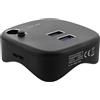 InLine Multiadattatore USB 3.0, 2xUSB-A, RJ45, lettore di schede SD/MicroSD