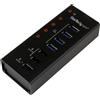 StarTech.com Hub USB 3.0 alimentato a 4 porte con 3 porte di ricarica USB dedicate (2 x 1A e 1 x 2A) - Box esterno in metallo
