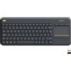 Logitech K400 Plus Tv tastiera Universale RF Wireless QWERTZ Svizzere Nero