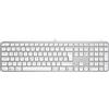 Logitech MX Keys S tastiera Universale RF senza fili + Bluetooth QWERTZ Svizzere Alluminio, Bianco