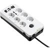 Eaton PB6TUD protezione da sovraccarico Nero, Bianco 6 presa(e) AC 220 - 250 V 1,5 m