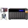 QNAP TL-D800S contenitore di unità di archiviazione Box esterno HDD/SSD Nero, Grigio 2.5/3.5