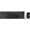 CHERRY DW 9500 SLIM tastiera Mouse incluso Universale RF senza fili + Bluetooth QWERTY Spagnolo Nero, Grigio