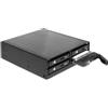 DeLOCK 47220 pannello drive bay Nero