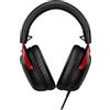 HP HyperX Cloud III - Cuffie da gaming (nero-rosso)