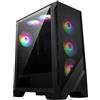MSI MAG FORGE 120A AIRFLOW computer case Midi Tower Nero, Trasparente