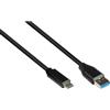 Alcasa 2831-AC005S cavo USB 0,5 m USB 3.2 Gen 2 (3.1 Gen 2) USB A USB C Nero