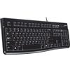 Logitech K120 Corded Keyboard tastiera USB QWERTY Spagnolo Nero