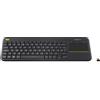 Logitech K400 Plus Tv tastiera RF Wireless AZERTY Francese Nero