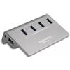 DeLOCK 64181 hub di interfaccia USB 3.2 Gen 2 (3.1 Gen 2) Type-A 10000 Mbit/s Grigio
