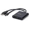 StarTech.com Adattatore multi monitor a 2 porte - MST Hub Mini DisplayPort a 2x DisplayPort - Doppio monitor 4K 30Hz - Video