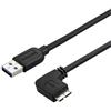 StarTech.com Cavo USB 3.0 Tipo A a Micro B slim - Connettore USB3.0 A a Micro B slim ad angolo destro Gen 1 (5 Gbps) - 50cm