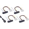 InLine Cavo Mini SAS, SFF-8643 a 4x SFF-8482 + alimentazione, 0,5m