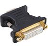 InLine Adattatore DVI-A 24+5 femmina a VGA 15pin HD maschio, analogico, dorato