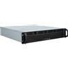 Inter-Tech 2U-2404L Supporto Nero, Argento