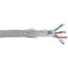 COS Cable Desk Patch Cable TP Cat5e SFTP 100m Roll cavo di rete Grigio