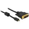 DeLOCK 83585 cavo e adattatore video 1 m Micro-HDMI DVI-D Nero