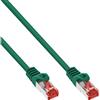 InLine Cavo patch Lan, S/FTP (PiMf), Cat.6, 250 MHz, PVC, CU, verde, 25m