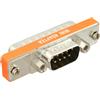 InLine Adattatore AT Seriale Sub-D 9pin m. a Sub-D 25pin m., basso profilo