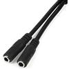 StarTech.com Cavo Sdoppiatore per Cuffie 3.5mm - Adattatore per Auricolare da 3.5mm Maschio a 2 Femmine