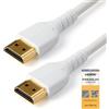 StarTech.com Cavo HDMI 2.0 certificato Premium da 1m - Cavo video HDMI con Ethernet ad alta velocità - UHD 4K 60Hz HDR - Cavo