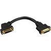 InLine Adattatore DVI-I 24+5 F / F, digit. + analog., dorato, da pannello, 0,2m