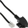 InLine Cavo telefonico TAE-F maschio a RJ11 6/4 per Import, 3m