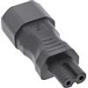 InLine Adattatore di rete IEC 60320 C14 / C7, da 3 poli a 2 poli