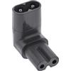 InLine adattatore di rete IEC 60320 C8 / C7, a 2 poli ad angolo sup./inf